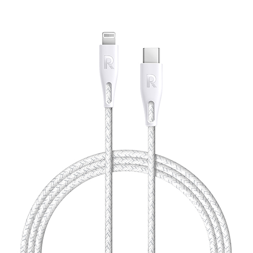 From RAV Power Cable 2 Meters Braided with Nylon Type C to Lightning (Code: 141)