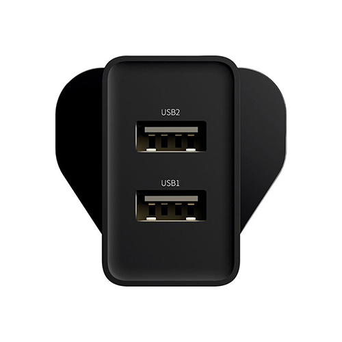 شاحن من بيسوس 2 USB مزدوج - 10.5W  تصميم خفيف الوزن ومحمول (كود :37)