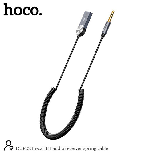 aux bluetooth headphone in car adapter in-car BT audio receiver HOCO DUP02 (Code: 86)