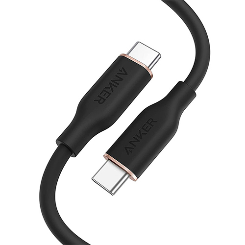أنكر - كيبل 0.9 متر باور لاين III فلو USB-C الى USB-C - كيبل 100 واط (0.9 م / 3 قدم) (كود:252)