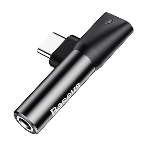 Baseus Adapter Connector 3.5mm Headphone Jack and Type C Port Model (CATL41-01) (Code:259)