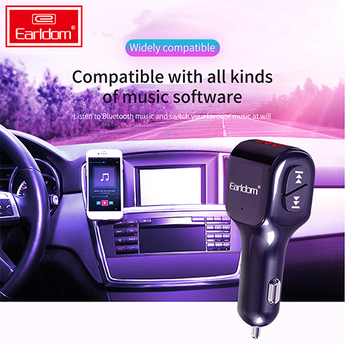 مشغل MP3 من ايرلدوم + شاحن + راديو إف إم 3. 1 امبير موديل- ET-M35 CAR(كود:51)