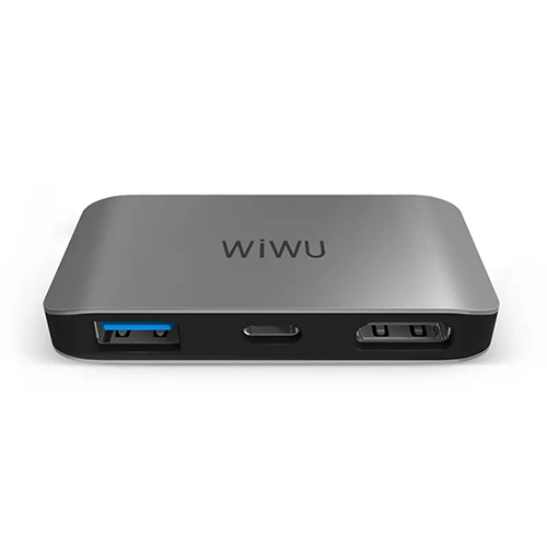 3 in 1 Type C Adapter with USB3.0 Fast Data Transfer 4K HDMI Display and Fast Charging (Code:150)
