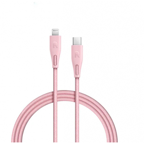 From RAV Power Cable 2 Meters Braided with Nylon Type C to Lightning (Code: 141)