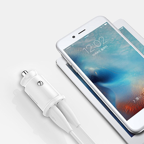 شاحن سيارة بيسوس 2 USB مزدوج (Dual USB 4.8A ) (كود :38)