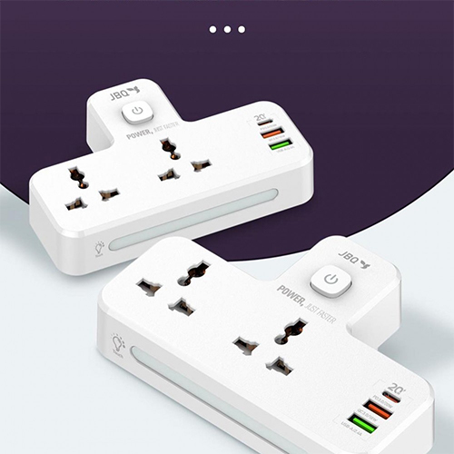 شاحن لدنيو بقوة 20 واط  يحتوي على 2 مقبس كهرباء ومنفذ USB 2 + PD- موديل SC2311(كود:42)