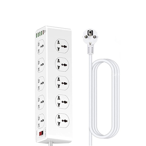 لدنيو -  مشترك الشحن السريع 5 مقابس كهرباء+ 5 منافذ USB + منفذ 1 PD - موديل SC10610 (كود:40)