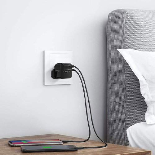 Anker PowerPort Mini USB Mobile Phone Wall Charger 12W - Black (code: 168)