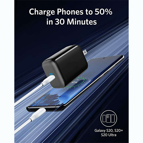 Anker 65W PowerPort 3 Pod Wall Charger - Black (Code: 169)