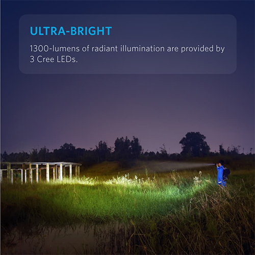 Anker - LC130 Rechargeable Flashlight - Black (Code:237)