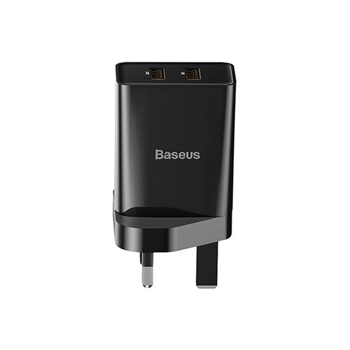 شاحن من بيسوس 2 USB مزدوج - 10.5W  تصميم خفيف الوزن ومحمول (كود :37)