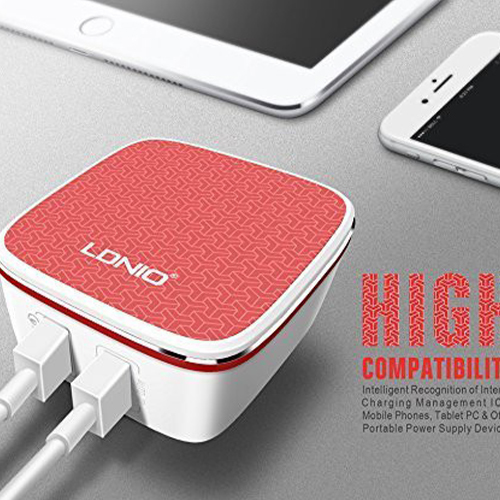 شاحن لدنيو مدخلين USB بقوة 2.4 امبير مع كيبل - موديل A2405Q (كود:2)
