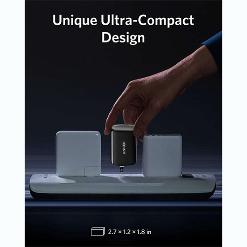 Anker 65W PowerPort 3 Pod Wall Charger - Black (Code: 169)
