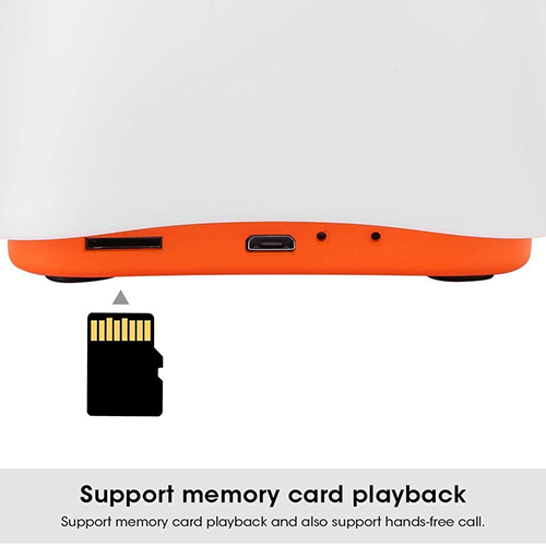 مكبر صوت بلوتوث USB وبطاقة ذاكرة اضاءة ليد 8 ألوان قابل للتعليق ضوء ليلي  لغرفة النوم(كود:133)