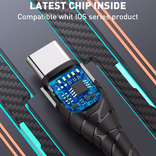 لدنيو - كيبل USB TYPE-C الي LIGHTNING بطول 1 متر بقوة 18 واط (كود:43)