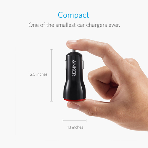 Anker PowerDrive 2 24W Car Charger - Black (code: 172)