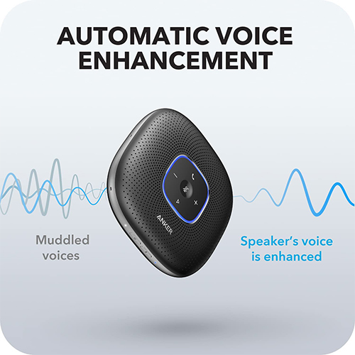 Anker PowerConv Bluetooth Speaker With 6 Microphones - Black (Code:236)