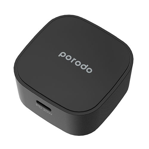 شاحن بورودو USB-C بقوة 20 وات وكابل مضفر من النوع C إلى Lightning بطول 1.2 متر(كود:207)
