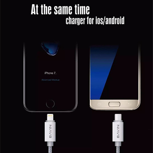 Pavin 2 in 1 Magnetic Absorption Fast USB Data Transfer Cable (code: 66)