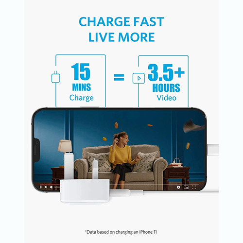 أنكر – شاحن حائط PowerPort III Nano بقوة 20 واط (كود :164)