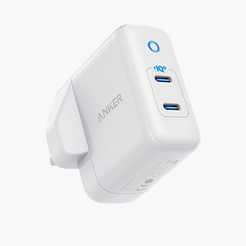 أنكر - شاحن PowerPort III Duo بقوة 40 واط - أبيض (كود :165)
