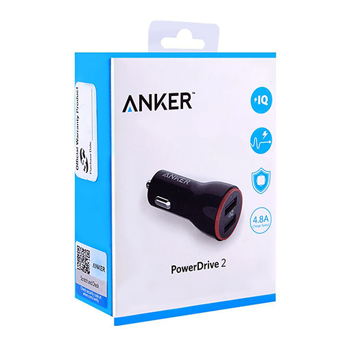 Anker PowerDrive 2 24W Car Charger - Black (code: 172)