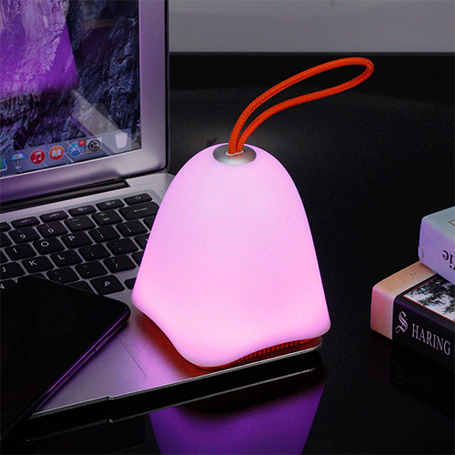 مكبر صوت بلوتوث USB وبطاقة ذاكرة اضاءة ليد 8 ألوان قابل للتعليق ضوء ليلي  لغرفة النوم(كود:133)