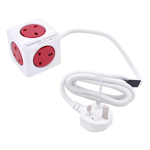 الوكاكوك - موزع كهربائي 4 منافذ توزيع للطاقة +2 USB مع كيبل 1.5متر(كود:134)