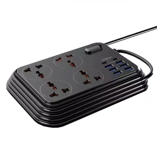 مكسوم، موزع كهرباء 4 مقابس تيار متردد + 2  تايب سي + 6 USB – شحن سريع 3.5 أمبير -2500 واط (كود:84)