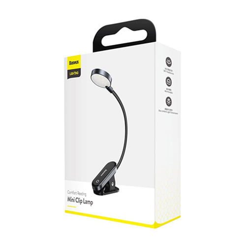 Baseus DGRAD-0G - Mini Clip Eye Protection Lamp - Black (Code:213)