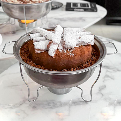 Hot Chocolate Pudding (with Heater) - Hot Chocolate Pudding (with Heater) A rich and moist chocolate pudding with layers of soft cake and smooth milk chocolate ganache — comes with a heater to enjoy it perfectly warm.