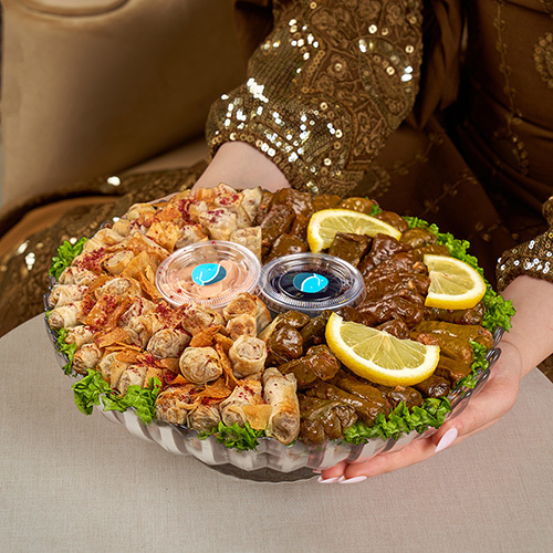 Mawajib Salty – Mosakan & Vine Leaves Bowl - Mawajib Salty – Mosakan & Vine Leaves** 🌙🥟
 
 **Mosakan – 40 Pieces**
 A savory assortment of traditional **Mosakan pastries**, perfect for Ramadan iftar and family gatherings.
 
 **Vine Leaves – 40 Pieces**
 Delicious **stuffed vine leaves**, filled with flavorful rice and herbs, ideal for festive Ramadan meals.
 
 Perfect for **sharing with family and enjoying traditional Ramadan flavors**.