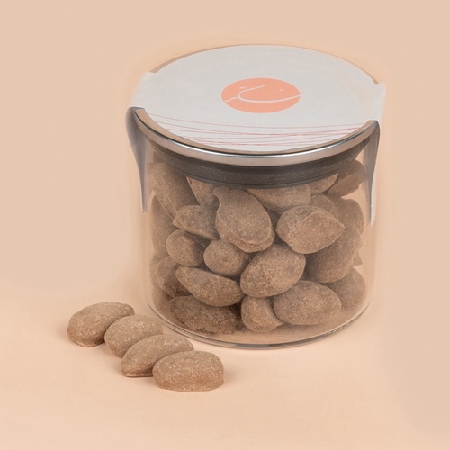 Chocolate Almond Jar .220g - Chocolate almond jar - brown sugar, milk chocolate, honey and almond Nuts with chocolate if you are looking for an exaptational experience.