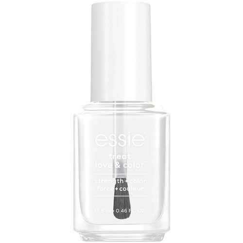 Essie Treat, Love and Color - Strength + color + force + couleur -  gloss fit - 00 - Size: 0.46 Fl Oz (Pack of 1)BrandEssieItem FormLiquidColorGloss fitTypeBaseFinish TypeGlossySpecial FeatureStronger nails in just 1 week, 60 percent less peeling 35 percent less breakage. lab tested.Material FeatureVeganAge Range (Description)AdultNumber of Items1Model NameTreat, Love and Color, Strength and Color Nail Care Polish