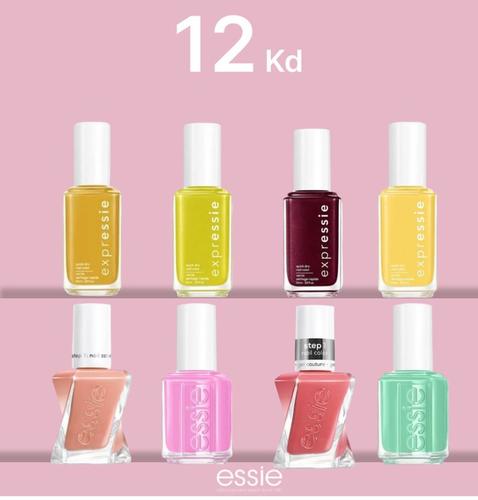 Essie Nail polish 2 - Essie nail polish Essie taxi hopping 300 Essie we don't mesh 298 Essie Shook 294 Essie Breaking The Bold 260
Essie in the you-niverse 1775 Essie it's high time 1776
Essie coastal couture - 55 Essie low tide high slit - 56