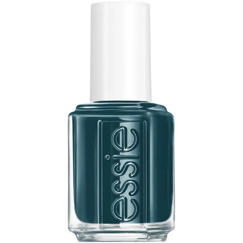 Essie in plane view - 728 - put your window shades up so you can discover the world and all it has to offer in this deep, milky teal nail polish.