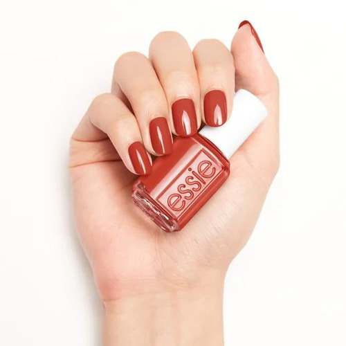 Essie  rocky rose - 603 - don't worry -- you're off to a smooth start in this terracotta nude nail polish with red and yellow undertones.