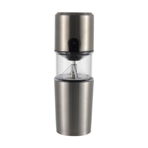 Stainless steel Coffee Grinder - This coffee grinder made from 304 stainless steel ensures anti corrosion  holds 350ml of water rechargeable with battery capacity 1200mAh size: 7.6x22.7cm weight : 544g ceramic grinder