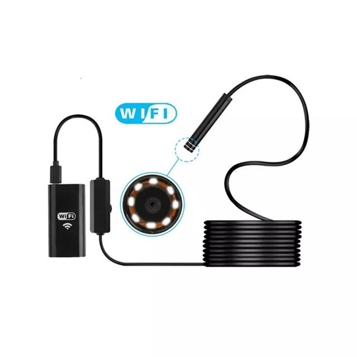 Wifi Waterproof camera - Camera specifications:-Camera 1/5”VGA COMS-Pixel 2.0MP-Resolution :YUV:1600*1200; MJEG:1280*720, F/NO 2.8-Cable length 1m, 1.5m, 2m, 3.5m, 5m, 10m and 20m can be available for this USB endoscope -LED 6 White LED bright light,-Camera housing diameter Φ8mm-Wide visual view angle 62°-LED swith Adjustable lightness switch-Waterproof IP67-Focal Distance 6CM-infinite-I/O Interface:Micro usb or USB 2.0-Packing details: endoscope camera, CD,manual
Wifi Box Specifications:-WIFI wireless connection;-Built in lithium battery 850MAH;-Support Android mobile phones, apple phones, tablet PCs, laptops, and all the WIFI features of mobile phones and computers. But desktop computers need to add USB wireless network card;-It can take pictures and videos, and save in the mobile phone or computer equipment.-It can connect up to 4 sets of equipment at the same time.-Support any USB interface camera connection, just need to plug into the WIFI box, USB dental endoscope, USB microscope, USB computer QQ camera, USB endoscope.