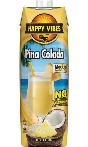 Pinacolada Mocktail  -1 Liter - Real Taste - Ready to drink - Suitable for all ages - 1 Liter