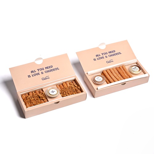 Nuts Mix Box - 28 pieces Original Churros  24 pieces Not Churros with Crunchy Crumbs