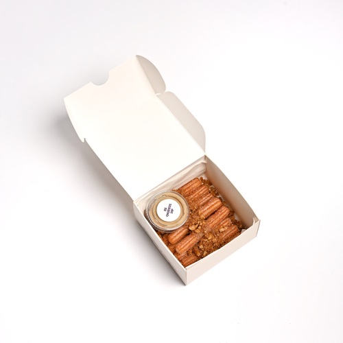 10 pieces Not churros - Best Churros Ever With Our Special Sauce and Yummiest Crumbs  “CONTAIN NUTS”