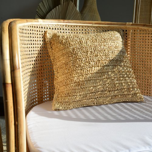 Casa Palma - Plain Rafia Cushion Cover 40x40cm