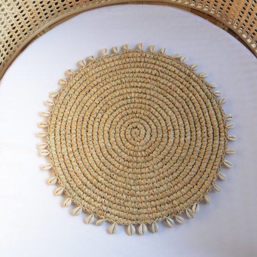 Rattan Placemat With Shells