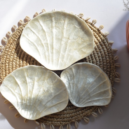 Mother of Pearl Clam dish - Set of three dishes 3 sizes