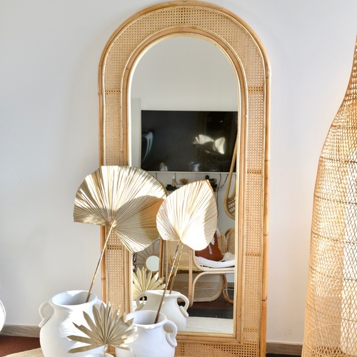 Arch Mirror (Rattan Webbing) - 80x 180 (same style