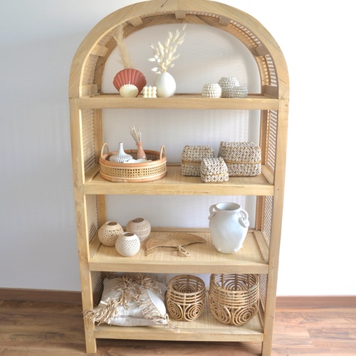 Dream Arch Rattan Shelf - 100x45x180