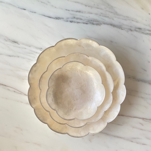 mother of pearl  dishes set of 3