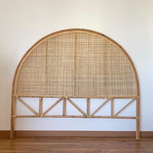 Arch Rattan Head Board - 180cm x 160 cm (king size )