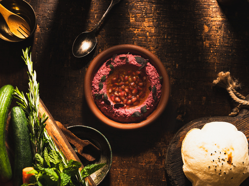 Mutabal Armenian - Spiced With Beetroot.